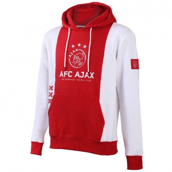 Ajax Hoodie Thuis - Rood Wit - 2022-2023 - Volwassenen