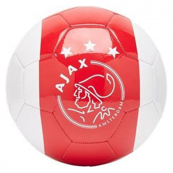 Ajax Voetbal Klein - maat 2 - wit rood wit kruizen 