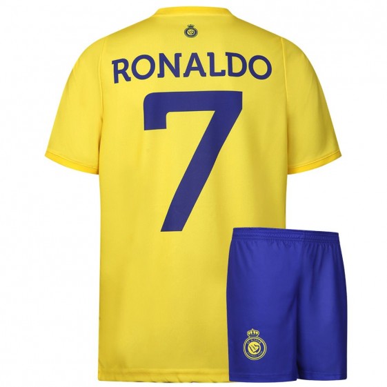 Al-Nassr Voetbaltenue Ronaldo Thuis - 2023-2024 - Kind en Volwassenen