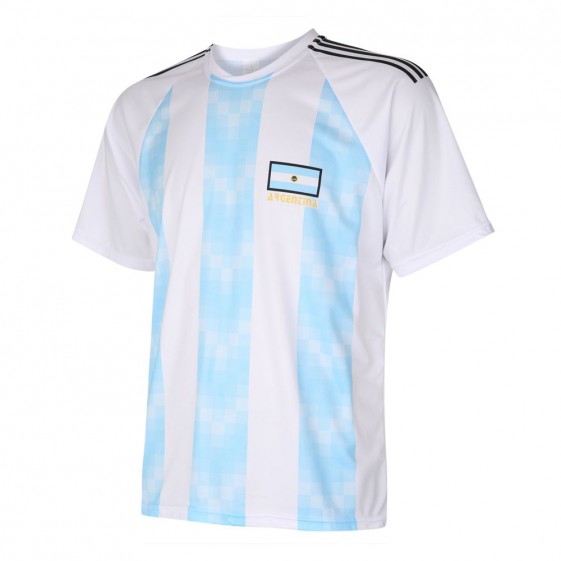Argentinie Fan shirt met eigen naam 2018-20 - Egbertssport.nl