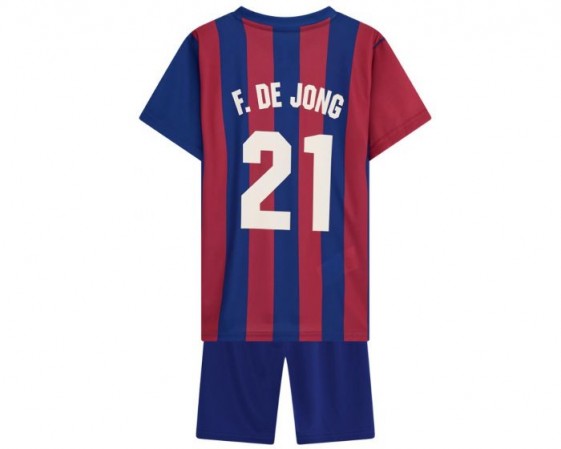 Barcelona Thuistenue Frenkie de Jong 2021-2022 Kids