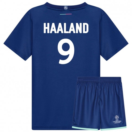 Champions League Voetbaltenue Haaland Kind 2022-2023