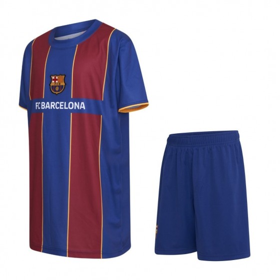 FC Barcelona Voetbaltenue Thuis Eigen Naam 2020-2021 Kids