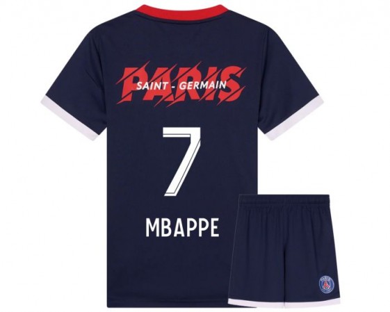 PSG Voetbaltenue Mbappe Thuis - 2023-2024 - Kind en Volwassenen