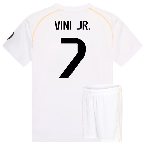 Real Madrid Voetbaltenue Vini JR. Thuis - 2025-2026 - Kind