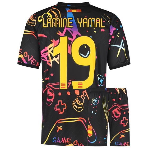 Spanje Voetbaltenue Yamal - Gaming Tenue