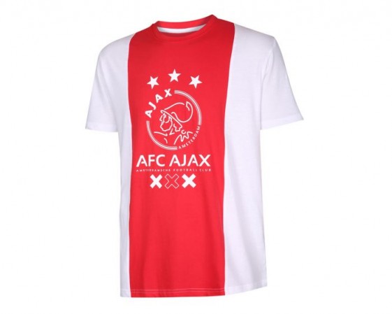 Ajax T-shirt met groot logo senior katoenen 