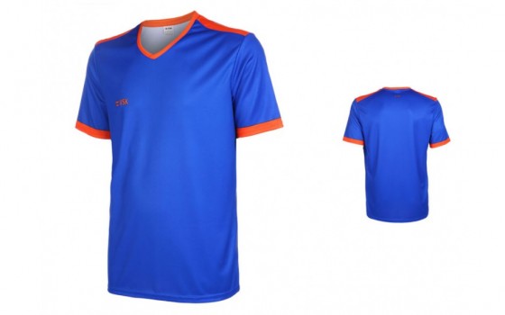 VSK Fly voetbalshirt korte mouw met eigen naam 2020-21 Blauw/oranje