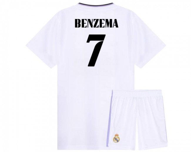Gladys Grote hoeveelheid naam Real madrid thuis tenue Benzema 2022-2023 - Egbertssport.nl