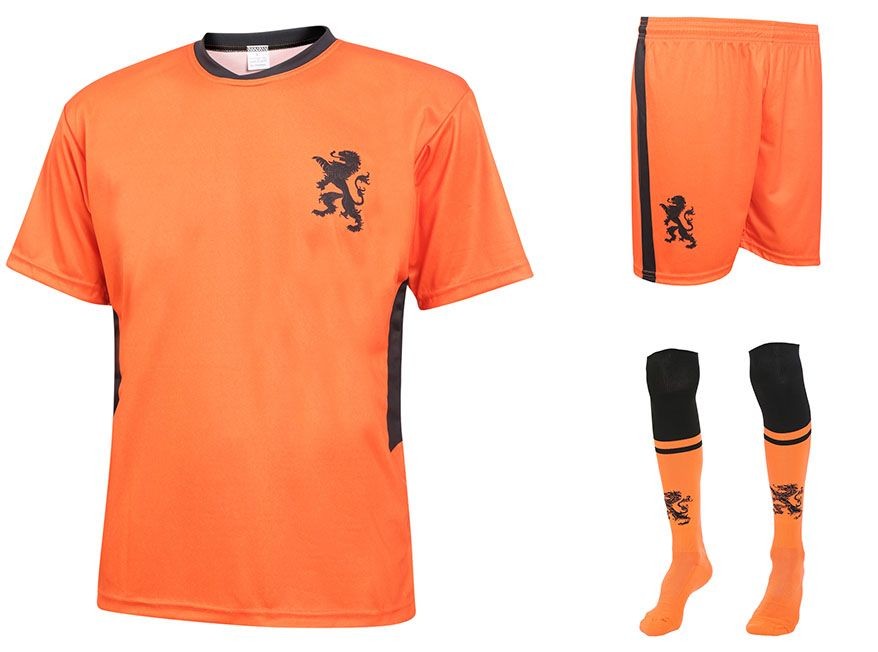 Nederlands elftal Voetbaltenue Thuis Eigen Naam-Oranje ...
