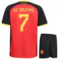 Belgie Voetbaltenue De Bruyne Thuis - 2022-2024 - Kind en Volwassenen