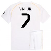 Real Madrid Voetbaltenue Vini JR. Thuis - 2025-2026 - Kind