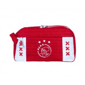 Ajax Toilettas Wit-rood All over Logo XXX