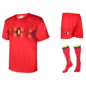 Belgie thuis tenue met eigen naam 2018-20