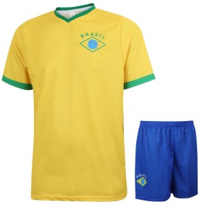 Brazilie thuis tenue met eigen naam 2021-2022