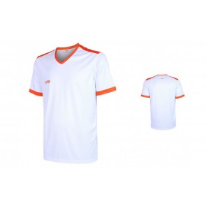 VSK Fly voetbalshirt korte mouw met eigen naam 2020-21 wit/oranje